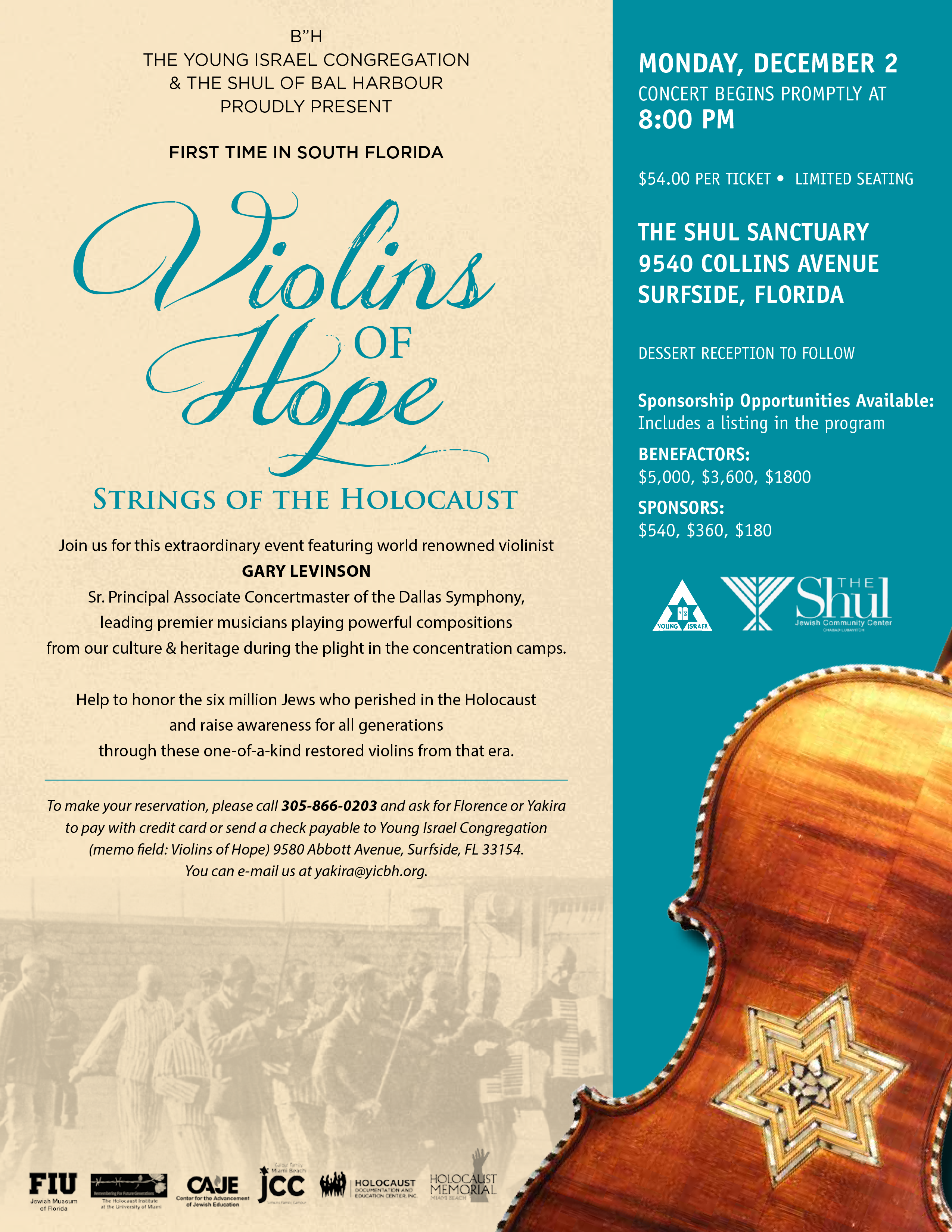 Violins of Hope Miami — Gary Levinson